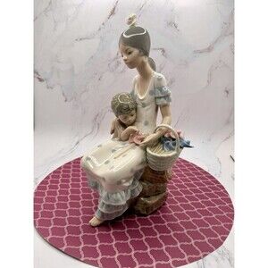 LLADRO Gypsies 9" Tall Pinwheels Figurine 4993 Glossy Mother Son RETIRED MINT